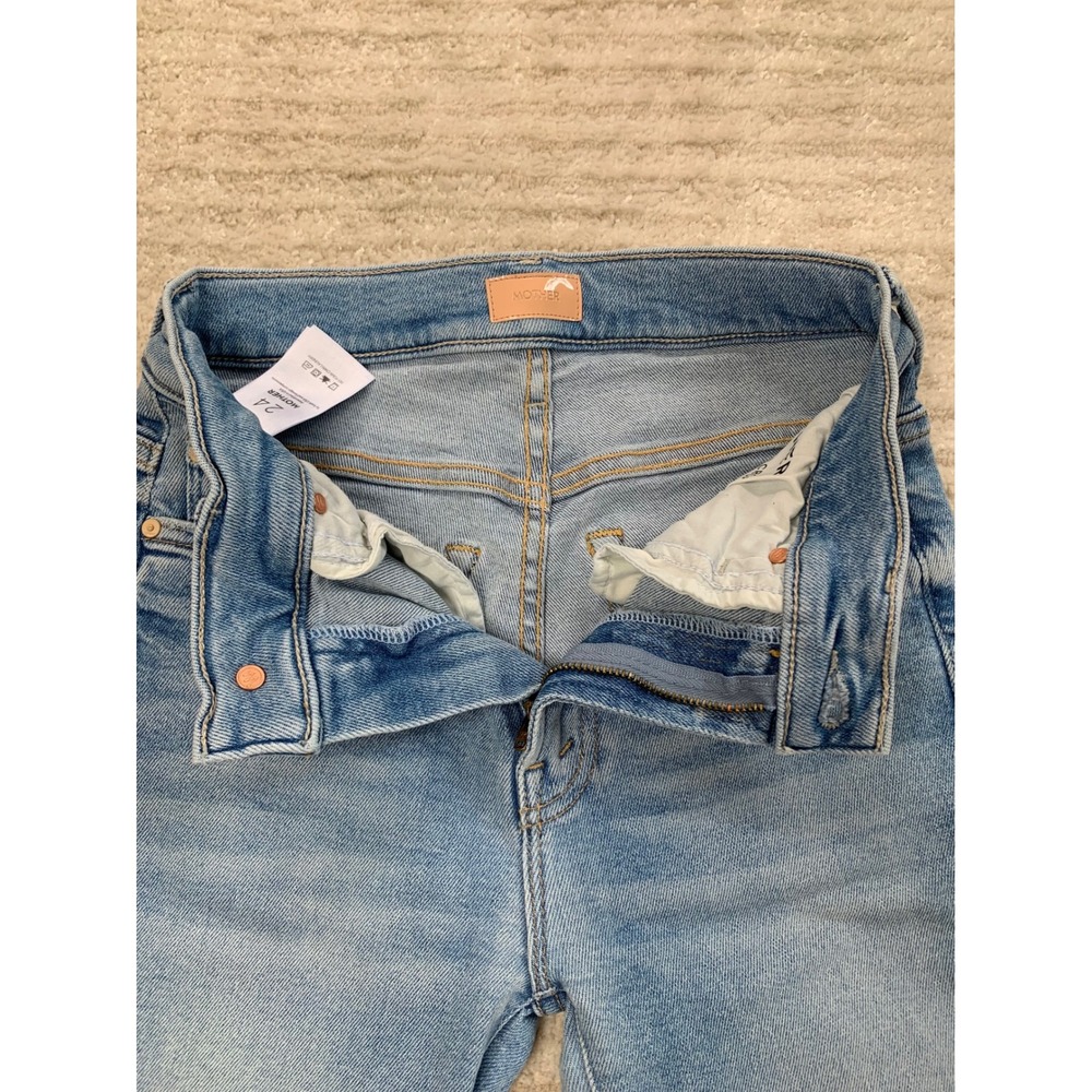 Mother Denim The Insider Crop Step Fray Jeans Size 24 Limited Edition Wash - Picture 11 of 16